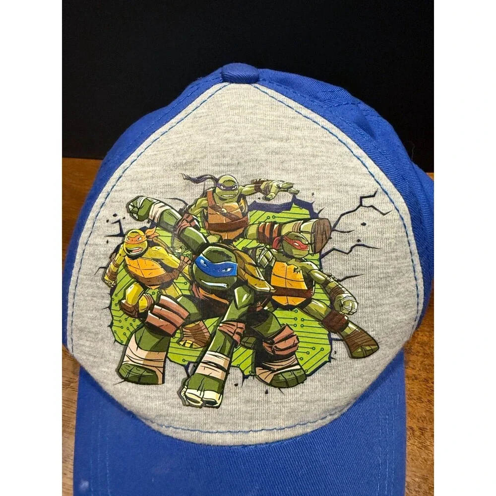 Teenage Mutant Ninja Turtles Hat Kids Nickelodeon Snapback Blue Cap